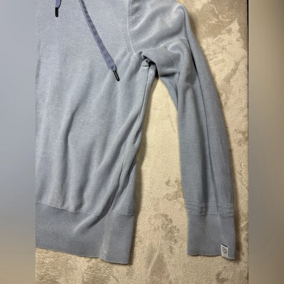 Rag & Bone Men’s 100% Cotton Knit Pullover Lance Washed Blue Pullover Size Large - Image 4 of 4