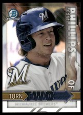 2016 Bowman #TT-PC Trent Clark / Brett Phillips Chrome Turn Two