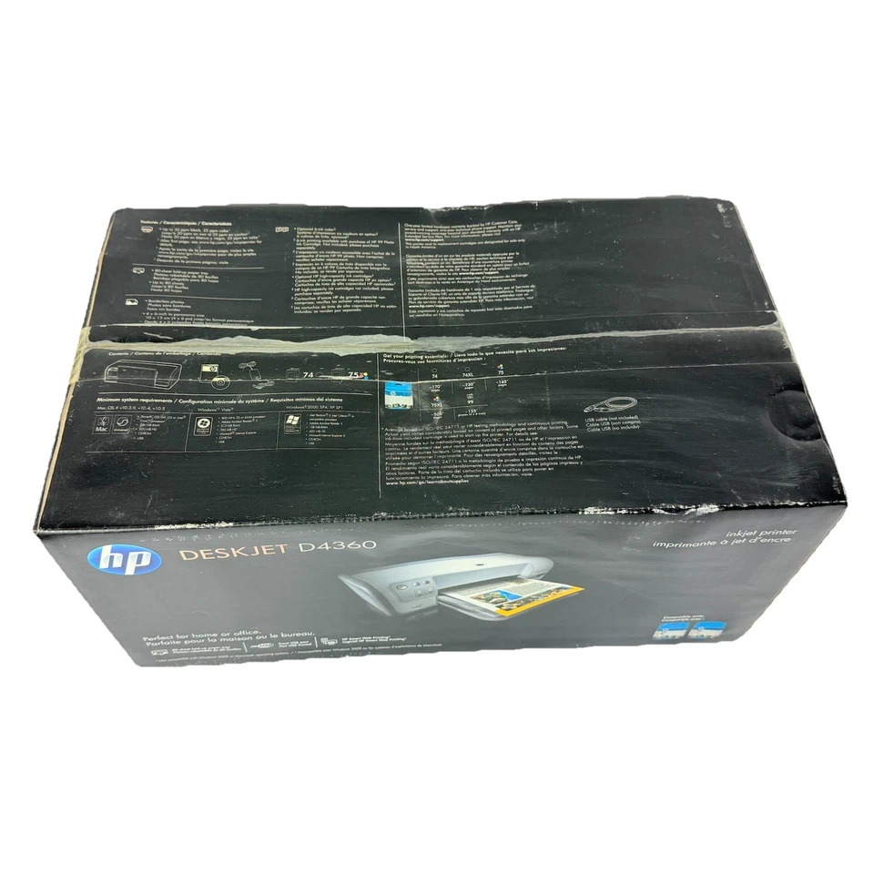 HP Deskjet D4360 Inkjet Printer - Brand New In Box NEW SEALED - Image 2 of 4