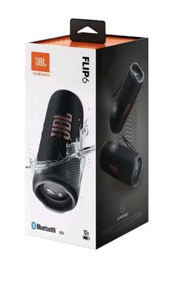 JBL Flip 6 Waterproof IPX7 Dustproof Portable Bluetooth Speaker - Black