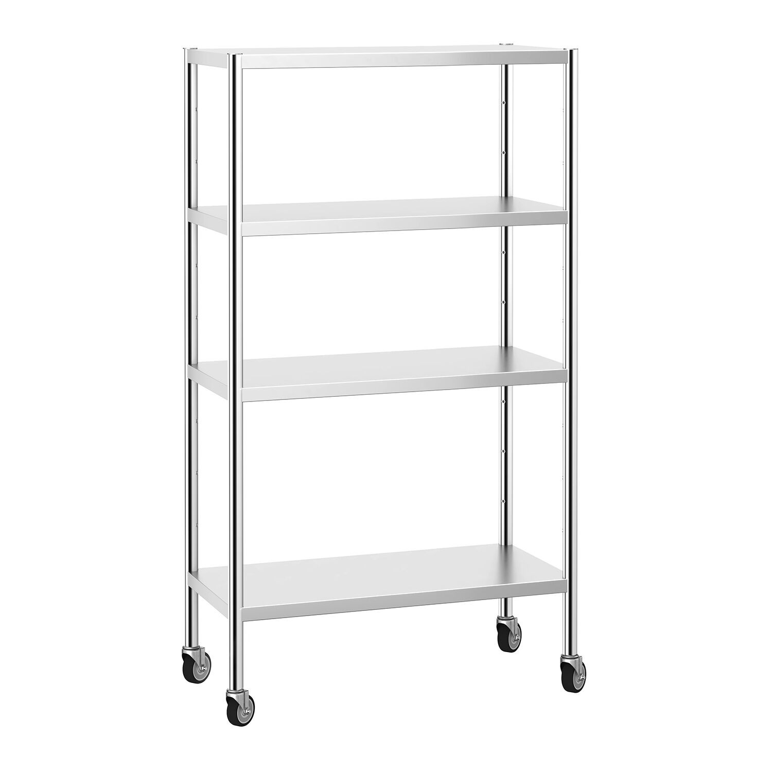 GGM Gastro Edelstahlregal PREMIUM - 1000x500mm - mit 4 Ablagen (VERSTELLBAR) -