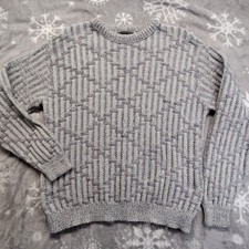 Vintage Men’s Croft & Barrow XL Heavy Cotton Knit Sweater MADE IN USA