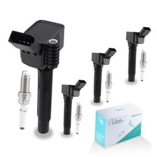 4PCS UF716 Ignition Coil Pack LFER7BHX Ignition Coil UF716 with Spark Plugs