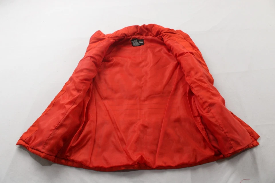 Outeredge Women's Quilted Zip-Up Elastic-Band Puffer Vest CN6 Red Large - Image 3 of 4