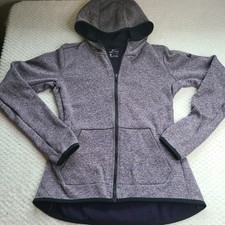 Nike Small Petite Dri-Fit Therma Full Zip Training Hoodie Gray / BlueJacket