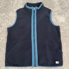 The North Face Vest Mens XL Blue Fleece Full Zip Pockets Collared Lightweight