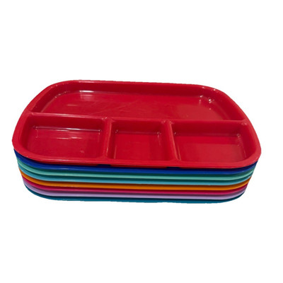 Lot of 8 Target Pillowfort Kids Divided Trays 4 Compartment Snack Plate BPA-Free