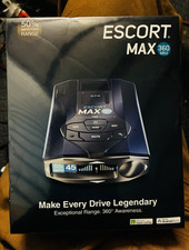 Escort MAX 360 MKII Radar Laser Detector Audio/Visual AutoLearn Arrows