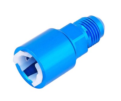 JEGS AN to Fuel Injection Quick-Connect Adapter Fitting [-6 AN Male to 3/8 in.