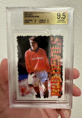2000-01 Raven Manchester United - David Beckham #10 /500 Rookie BGS 9.5 gem mint