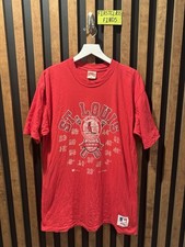 VINTAGE 80s Nutmeg St. Louis Cardinals MLB Baseball Red Shirt Size XL