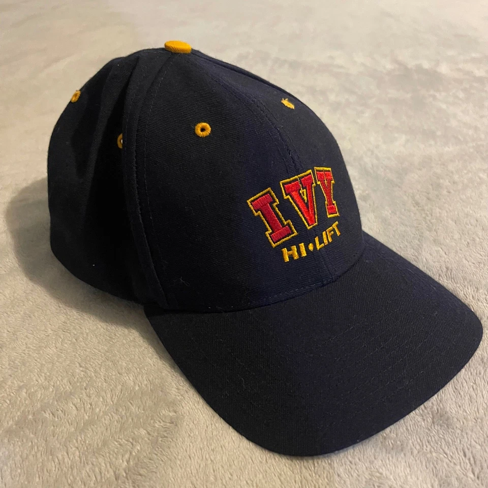 Gorra de béisbol grande Richardson Ivy Hi Lift modelo profesional 512 W para hombre azul marino Foto 2 de 4