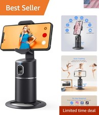 Auto Face Tracking Phone Holder, No App Required, 360  Rotation Face Body Phone