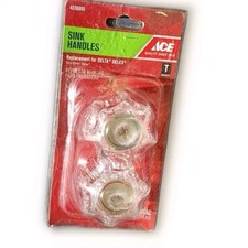 Replacement Delta Delex Sink Faucet Knob Handles Acrylic NIB