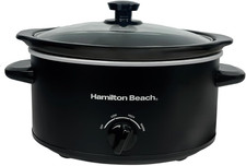 Hamilton Beach 3.5L Comfort Cook Slow Cooker, 160W Energy-Efficient Design, Remo