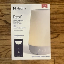 Hatch Rest Plus Sound Machine Night Light Time to Rise Audio Monitor - Sealed