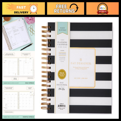 Blue Sky Day Designer 2026-2027 Daily and Monthly Academic Year Planner Calendar