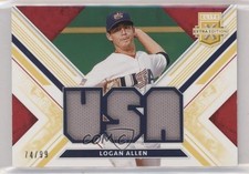 2019 Elite Extra Edition USA National Team Materials Gold 74/99 Logan Allen 0s3
