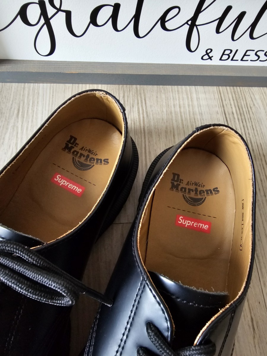 2046 Supreme x Dr. Martens Split Toe 5-Eye Black Size 9M | eBay