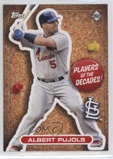 2020 Topps Stickers Players of the Decades Albert Pujols Domingo Santana 0h1