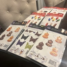 Wilton Molds Halloween Navidad Piruletas Malvavisco y Caramelo Juego de 8 Nuevo en Paquete