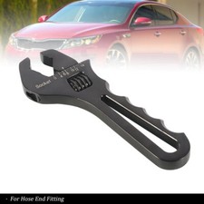 Llave inglesa ajustable para montaje de extremo de manguera de aluminio negro 3AN-16AN