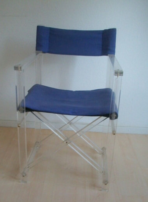 Designer Acrylglas Regiestuhl Klappstuhl