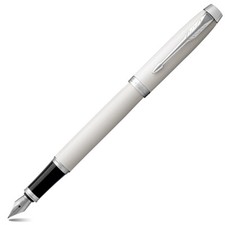 Parker IM Lacquered White Fountain Pen Medium Nib