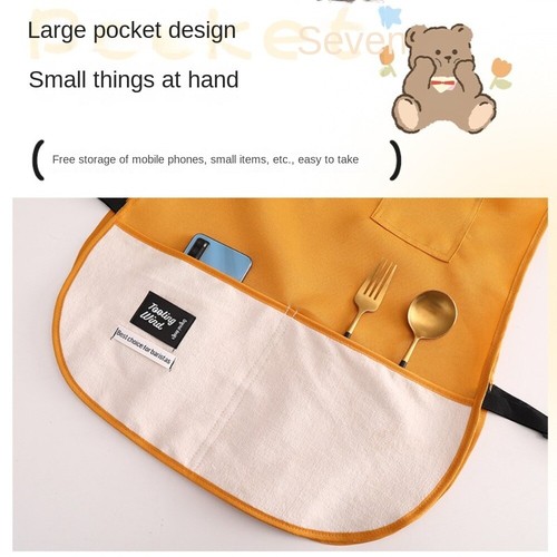 Anti-fouling Kitchen Vest Apron Oil-proof Cooking Baking Bibs for Home Kitchen - Picture 10 of 17