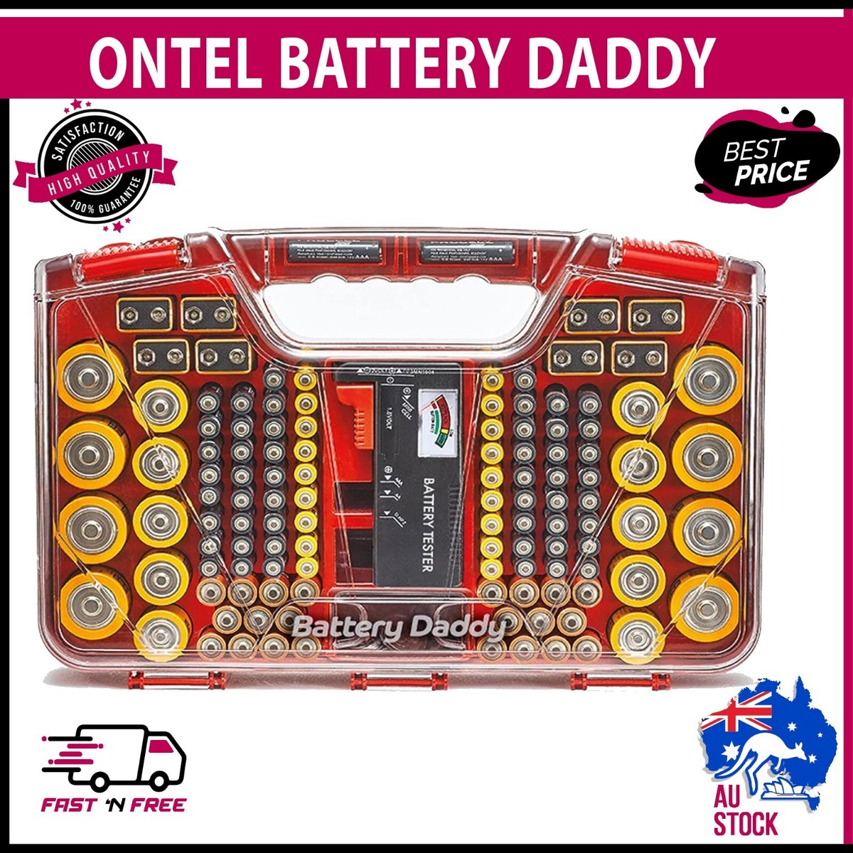 Battery Daddy Best Battery Organizer Storage As Seen On TV Battery