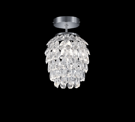 Plafoniera Soffitto Interno 4W Gemme Trasparenti 40 cm Petty GD Trio