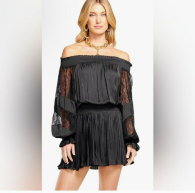 ramy brook off the shoulder dress Claudine Smocked Off-The-Shoulder Mini Dress in palm patchwork
