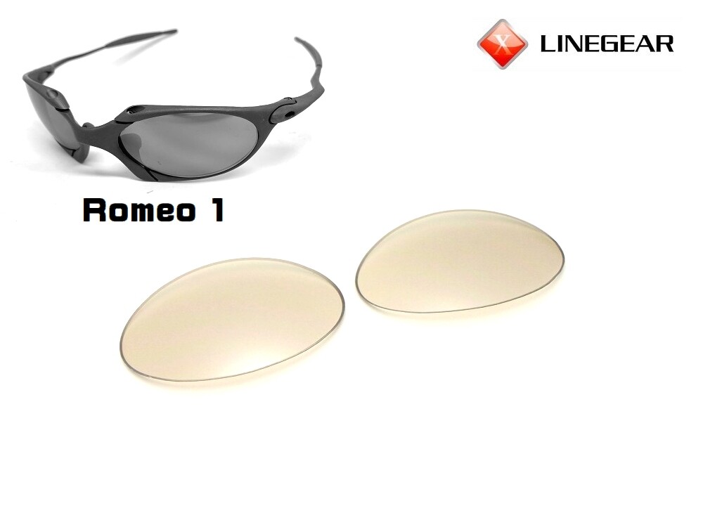 LINEGEAR Titanium Clear Non-Polarized Lens for Oakley Romeo1 [R1