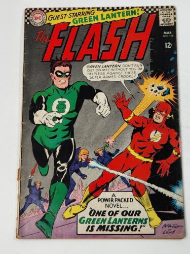 Flash 168 DC Comics Green Lantern App Carmine Infantino Silver Age 1967 - Afbeelding 1 van 12