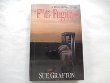 Product Image: "F" is for Fugitive by Sue Grafton, 1989, 1st Edition, 1st Printing, SIGNED, VG+