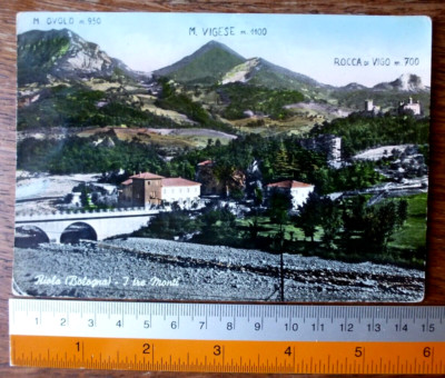 Riola (Bologna) the three mountains Ovolo, Vigese, Rocca di Vigo - travelled 1961