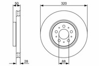 2X Bremsscheiben Vorne FüR Volvo Bosch 0986479321