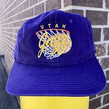 Vintage 90s Utah Jazz NBA Basketball Drew Pearson Youngan Cap Snapback Hat