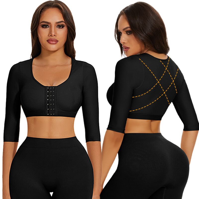 Women Arm Shaper Slimmer Compression Sleeve Posture Corrector Push