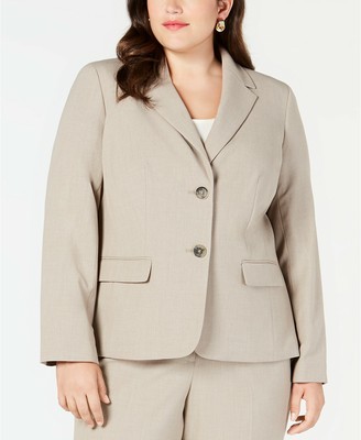plus size crepe blazer