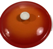 Descoware 6qt Enamel Cast Iron Pot Dutch Lid 2-F 12 Belgium Orange 4.5qt 5qt