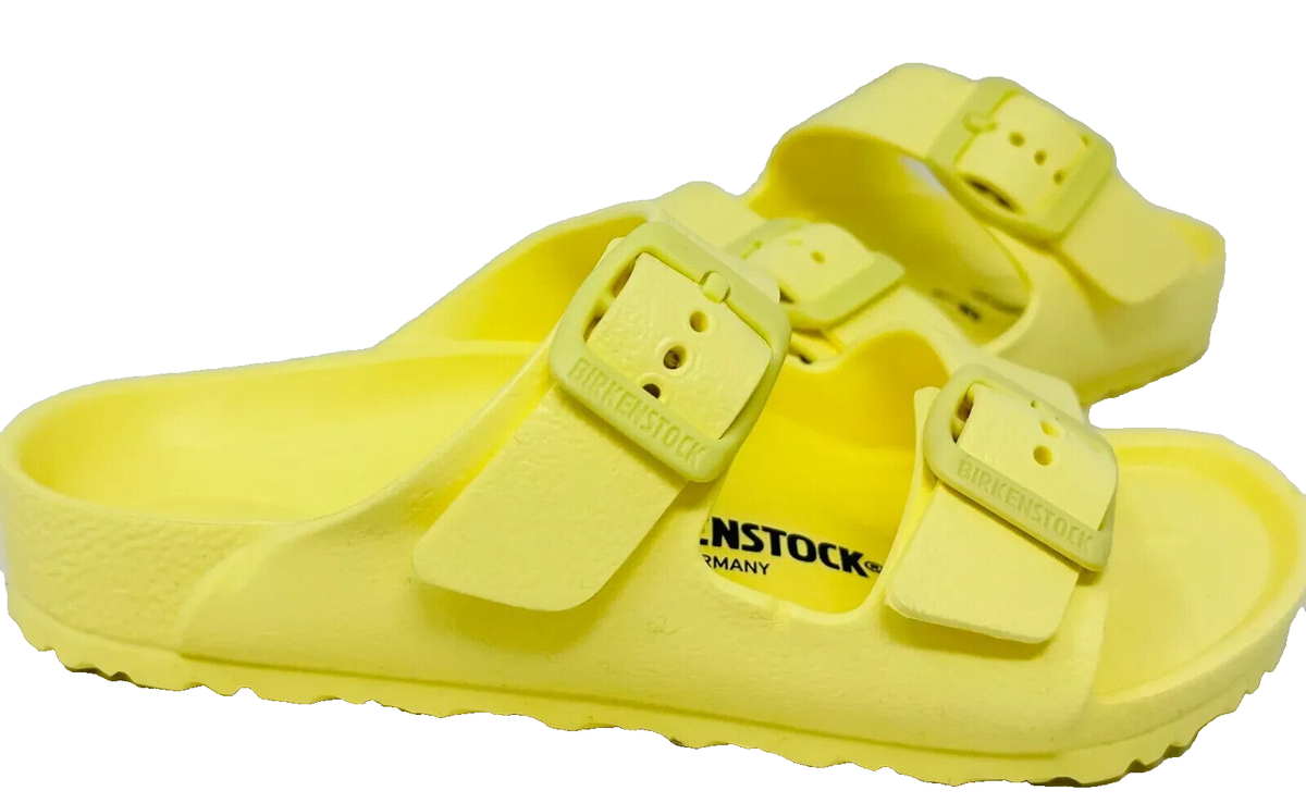 Birkenstock Youth Girl's Arizona Double Buckle Sandals Yelw Narrow