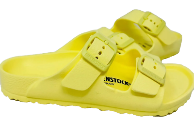 靴 YELLO UPA SANDALS Birkenstock Youth Girl's Arizona Double Buckle Sandals Yelw Narrow
