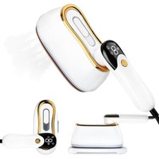 Travel Steam Iron Clothes Steamer 1200W LCD Screen 2 in 1 Mini Portable Handheld