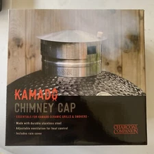 Chimney Cap for Kamado Big Egg Ceramic Grills & Smokers Charcoal Companion NIB