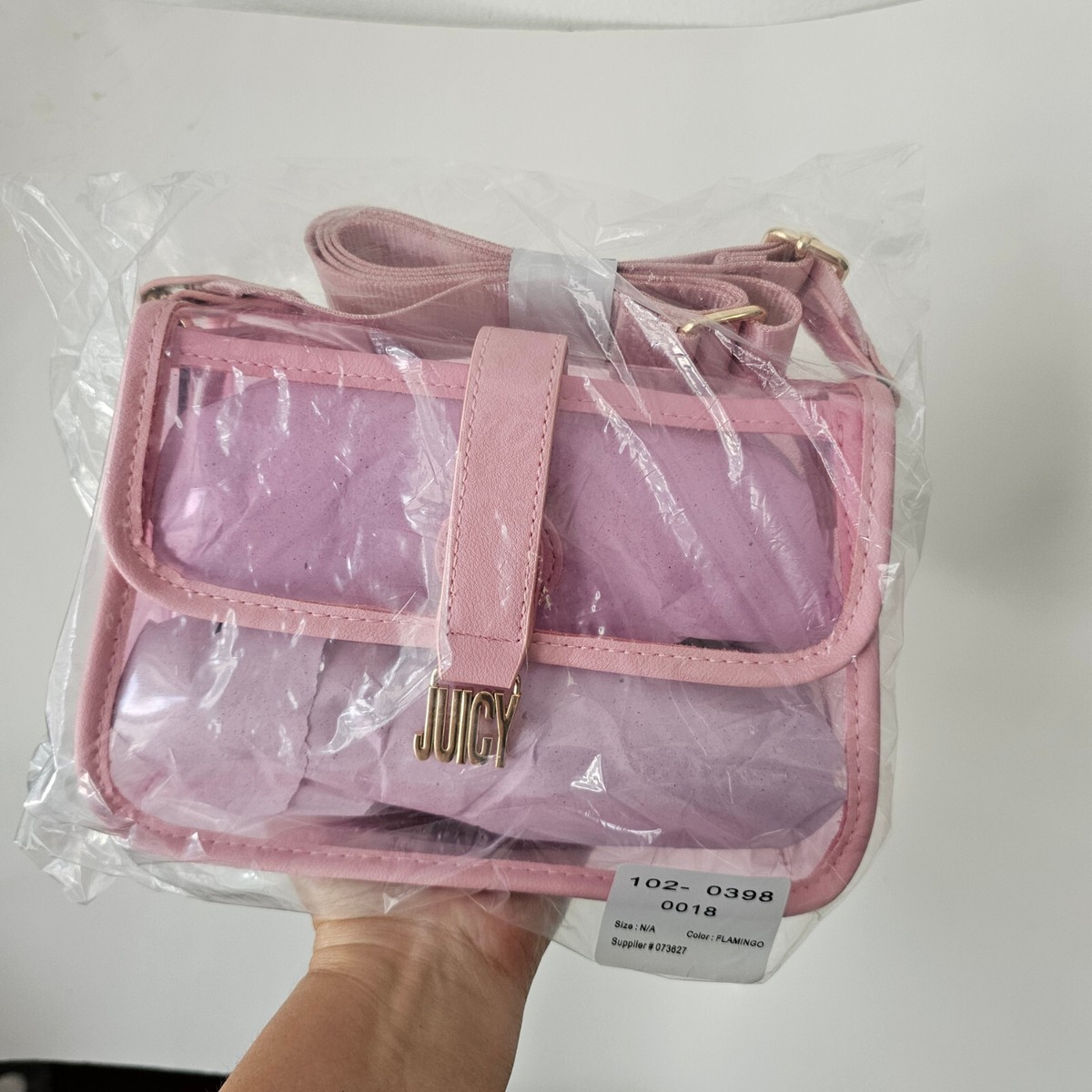 新品＊正規品 Juicy Couture ボディバッグ ベロア スエード ピンク s-l400.jpg