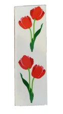 VINTAGE MRS GROSSMAN'S STICKERS Big Red Tulips Daffodils Thank You 7 Sheets 1992