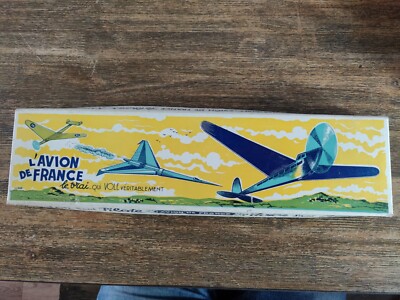 Planeur Miniature à Assembler - Racer Jaune - L'Avion De France - 1960