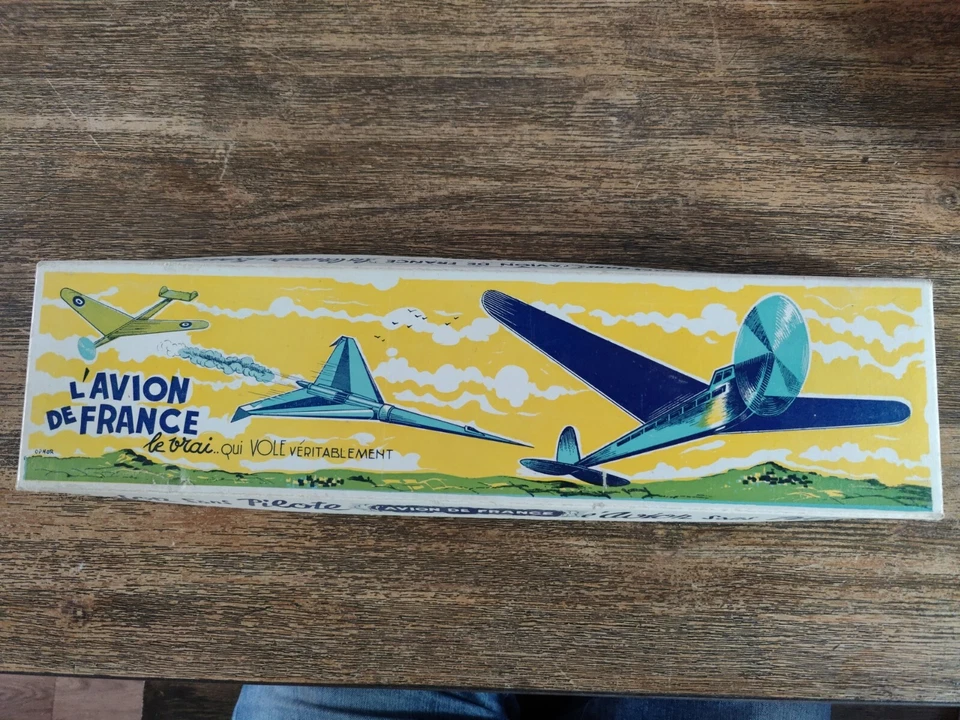 Planeur 1960 L'avion De France ( Unis France) Le Racer Modèle Avion Jaune  - Photo 3/4
