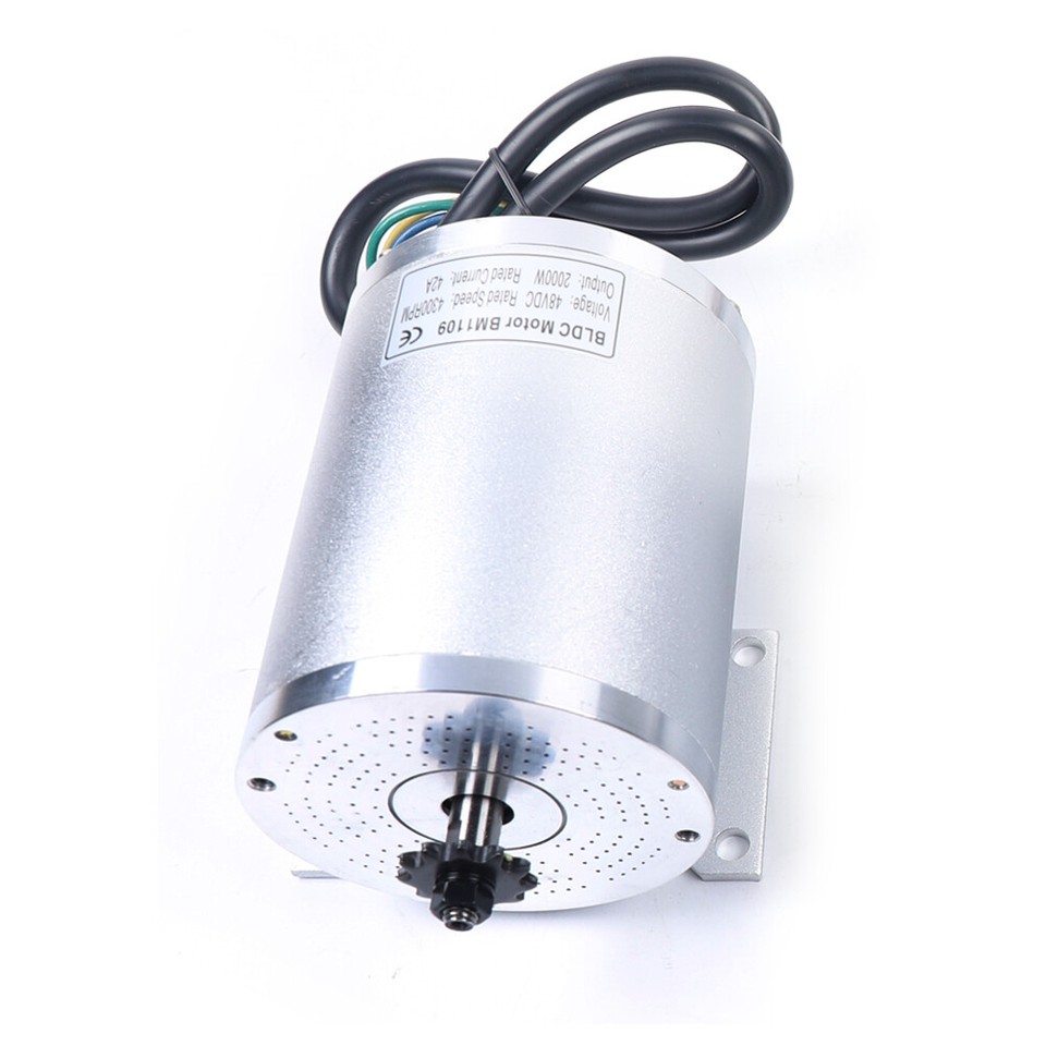 2000W 48V DC Electric Brushless Motor Kit For Electric Scooter EBike